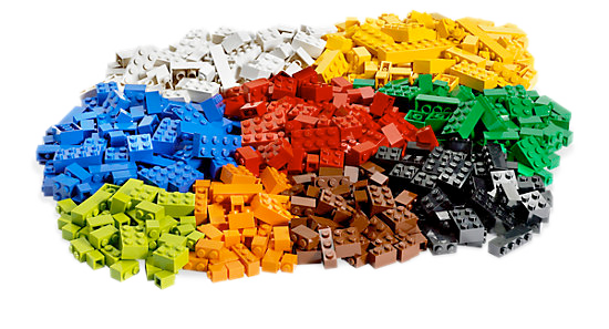 plain lego blocks